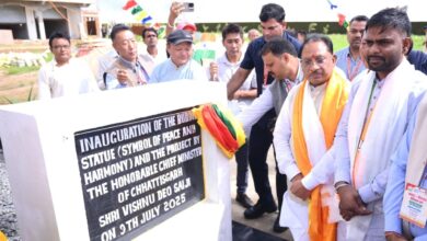 मुख्यमंत्री विष्णु देव साय ने मैनपाट में भगवान बुद्ध की प्रतिमा का किया अनावरण, 30 लाख रुपए के विकास कार्यों की घोषणा, सीसी रोड और मंदिर शेड निर्माण को दी मंजूरी
